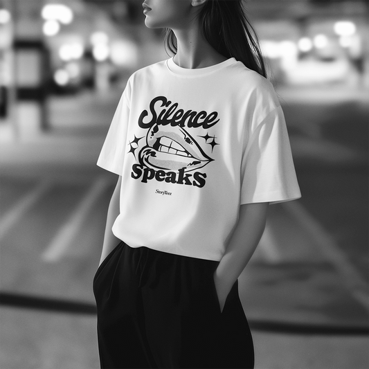 Silence Speaks - Premium Heavy Oversized Teez 240 GSM