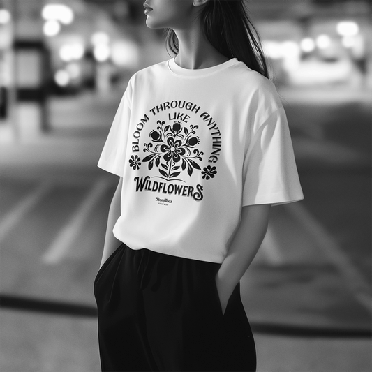 Like Wildflowers - Premium Heavy Oversized Teez 240 GSM